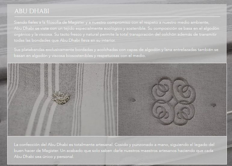 Colchón Magister Abu Dhabi 2020